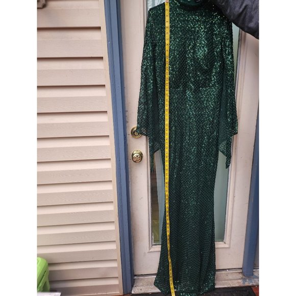 Missord Green Mermaid Sequin Evening Dress - Picture 4 of 10